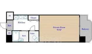 1Kの間取り画像