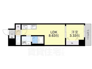 アーバンパーク新大阪【8階】の間取り