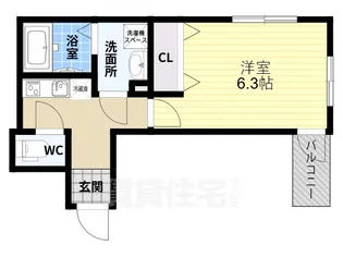 MELDIA布忍 A棟【2階】の間取り