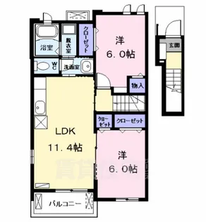 ブローテ【2階】の間取り