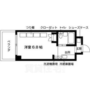 ジュネスコート桜山【2階】の間取り