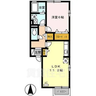 ZONE雁道2 (ゾーンガンミチツー)【2階】の間取り