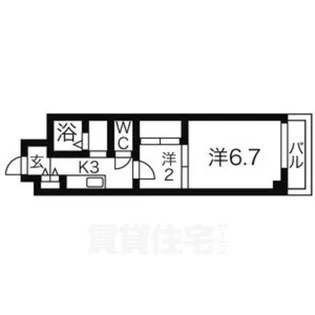シャルマン上ノ宮【4階】の間取り