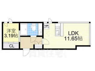 フローレス緑地公園【3階】の間取り