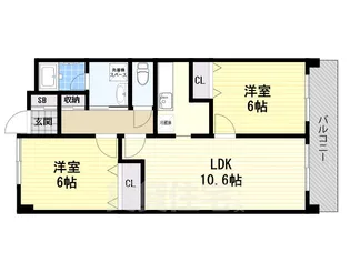 プランドールYAHEI【5階】の間取り