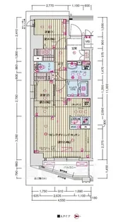 ソルテラスKYOTO西大路 瑠【2階】の間取り