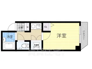 シャンクレール塚本駅前【5階】の間取り