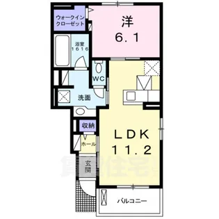サージェ林Ⅱ【1階】の間取り