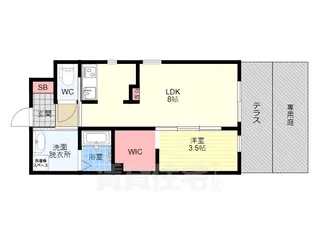 月かげ荘【1階】の間取り