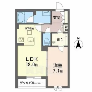 シャーメゾン 杉ケ町【1階】の間取り