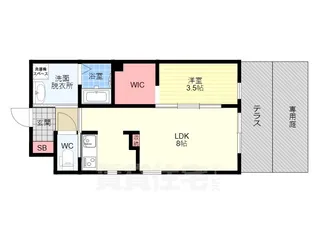 月かげ荘【1階】の間取り