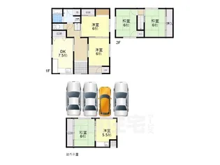 滋賀県近江八幡市安土町石寺【一戸建】の間取り