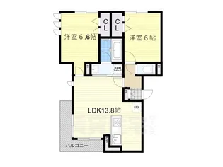 D-ROOM 東矢倉【3階】の間取り