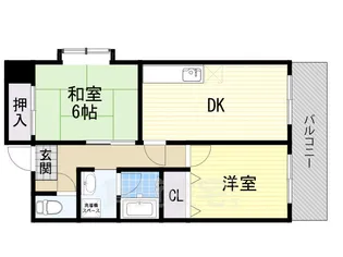 ラ・モードニシカワ1【7階】の間取り