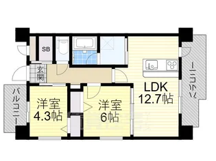 ルネサンス【4階】の間取り