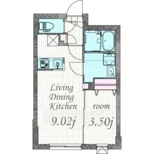 quador川名【2階】の間取り