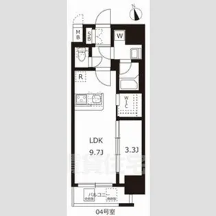 ハーモニーレジデンス名古屋今池【13階】の間取り