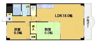 グレイスヴィラ阿部【5階】の間取り