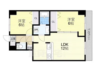 サンメゾン諏訪森【5階】の間取り