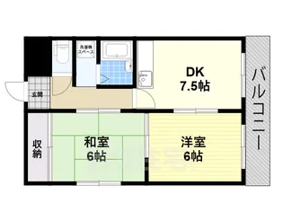 ガーデンハイツ明日香【5階】の間取り