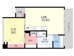 「シャリマー西大路」【5階】の間取り