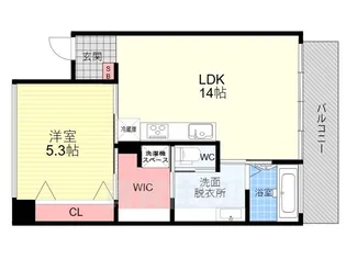 「シャリマー西大路」【5階】の間取り