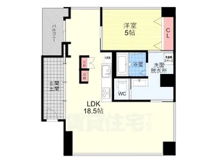 シャリマー西大路【6階】の間取り