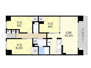 ローレルコートあびこBAUS【9階】の間取り