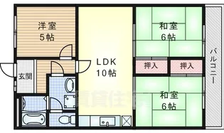 グリーンヒル千里【1階】の間取り