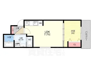 アドバンスコート五条丹波口【2階】の間取り