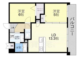 モラーダ【2階】の間取り