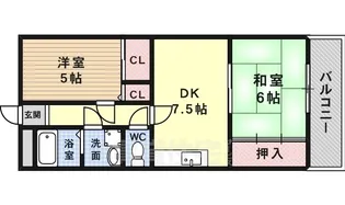 FORUM東向日【323号室】の間取り