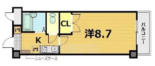 クレスト草津【9階】の間取り