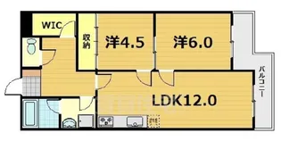 2LDKの間取り画像