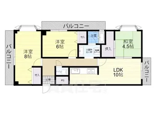 セゾン弐番館【503号室】の間取り