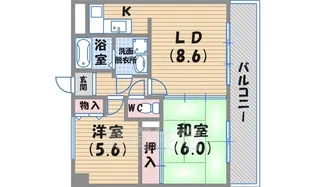シティオボヌール【2階】の間取り