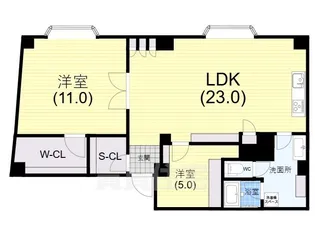 カサフェニックス北野【5階】の間取り