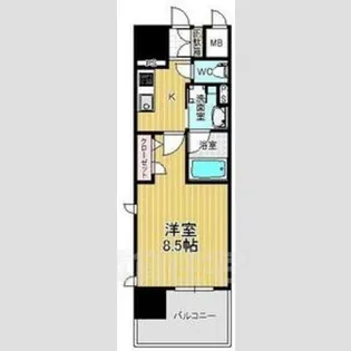 セレニティー大須【8階】の間取り