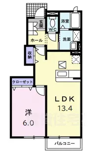 グランツアイ【1階】の間取り