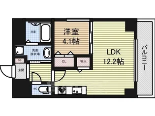 GRANDUKE新栄【8階】の間取り