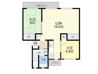 高槻下田部住宅A35棟【503号室】の間取り