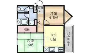 大阪府吹田市千里丘西【マンション】の間取り