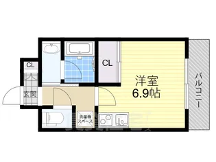 大阪府大阪市城東区関目5丁目【マンション】の間取り