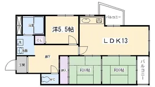 アビジット【6階】の間取り