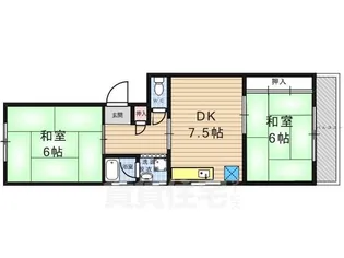 ボヌール【1階】の間取り