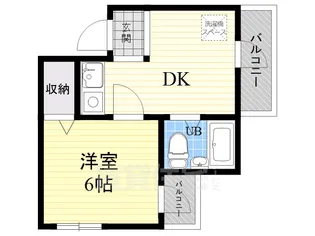 アメニティー新高二番館(高層棟)【8階】の間取り