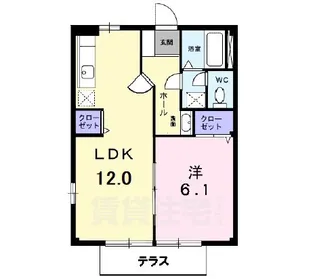 ファニータウン橋本【1階】の間取り