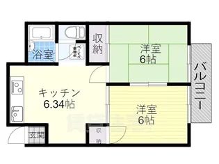 フェリスマンション2【202号室】の間取り