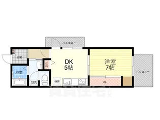 大阪府豊中市曽根東町6丁目【マンション】の間取り