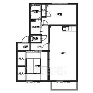 サニーソシアB【1階】の間取り